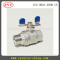 2 pieces 1000 wog ball valve with butterfly handle